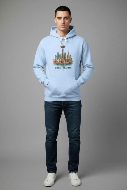 Doha x Seattle Skyline Hoodie