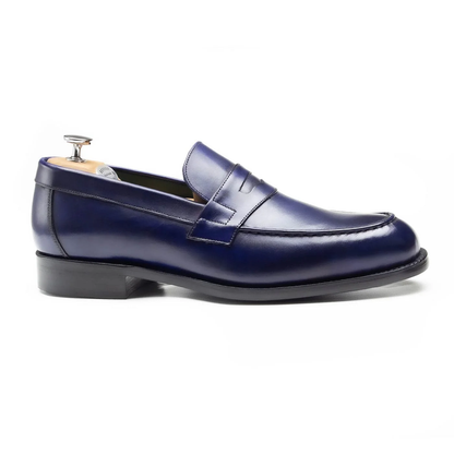 Mocassins Bleu cuir