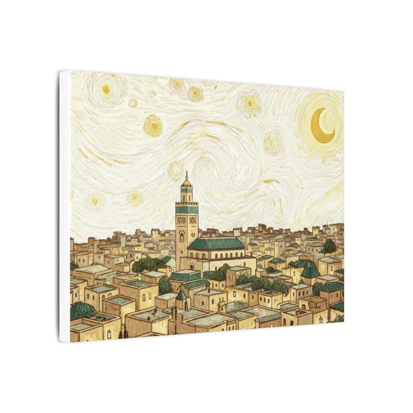 Starry Night-Inspired Mosque Toile mate