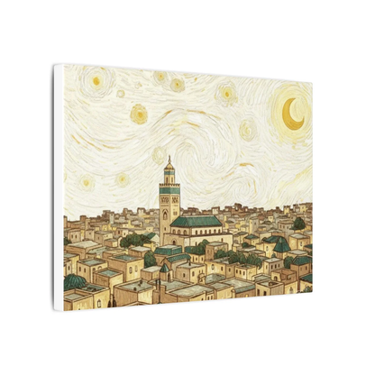 Starry Night-Inspired Mosque Toile mate