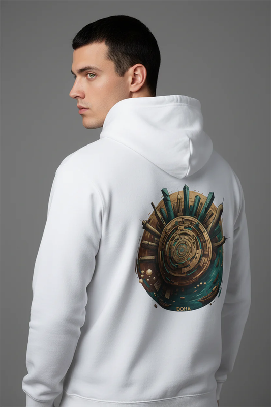 Retro Futuristic City Hoodie
