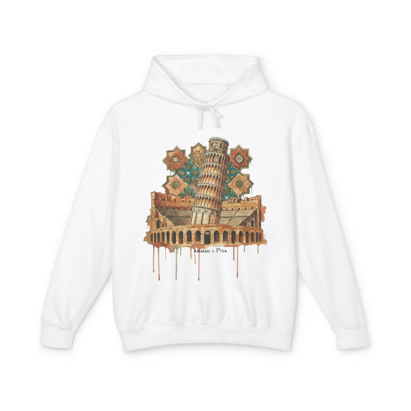 Tower of Pisa Vintage Art Hoodie — Retro Italy Travel