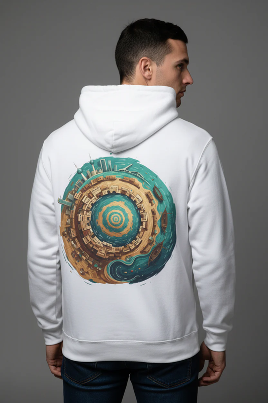 Planetary Beach Circle Hoodie   Size - S